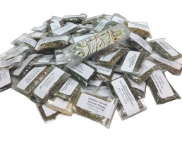 Keltic Knot 75+ Dried Herb Sampler Kit with Muslin Bag, White Sage Wand