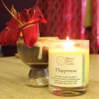 Happiness Glass Candle