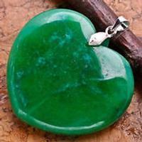 Green Jade Heart Pendant