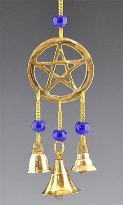 Pentacle in Brass 9 inch Chime